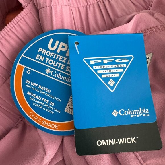 Columbia PFG Tidal Light Lined Shorts Womens‎ 2XL Pink Omni-wick NWT SS-1751 - Picture 8 of 12